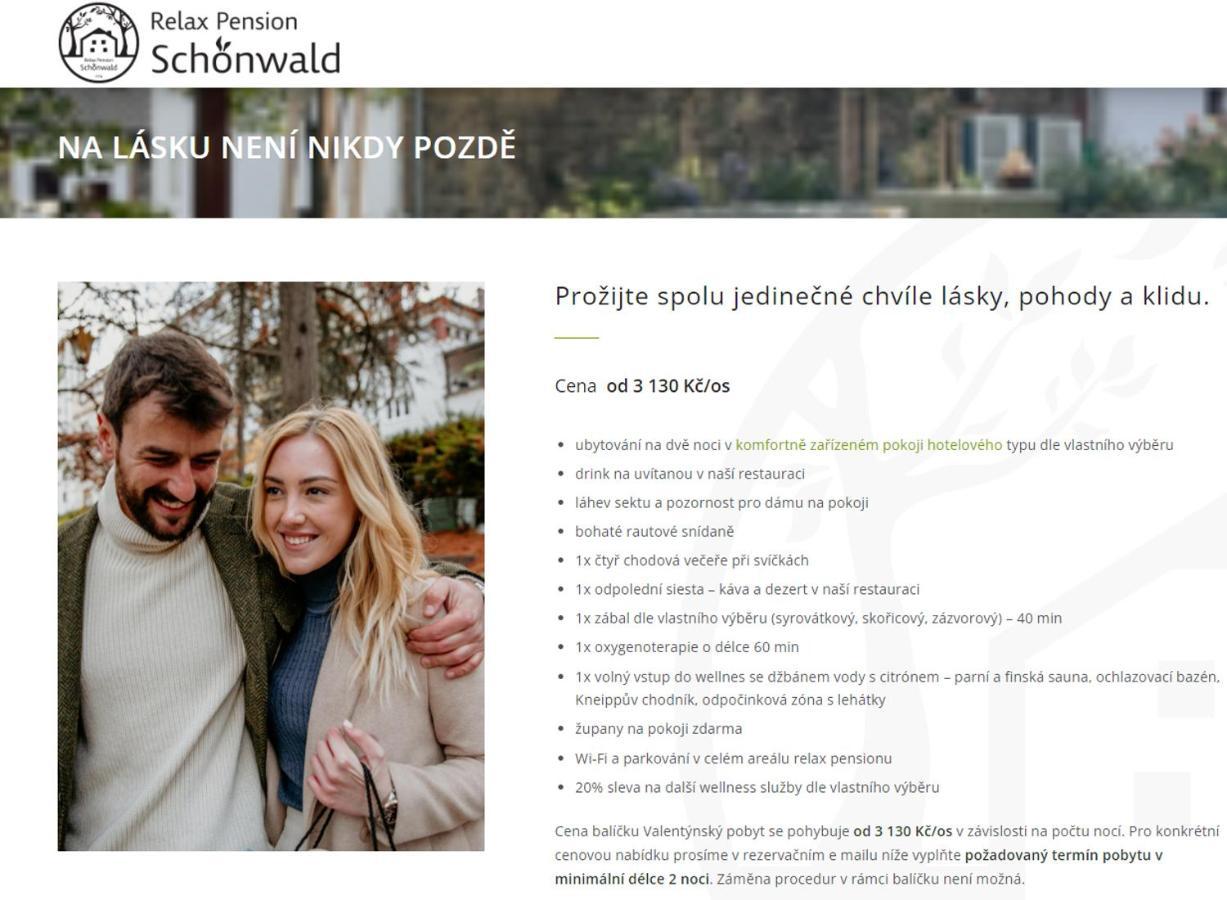 Relax Pension Schonwald Budisov nad Budisovkou Esterno foto